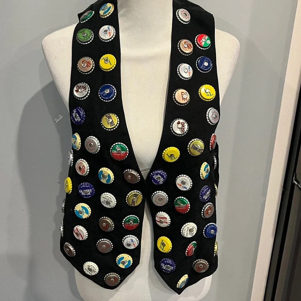 Vintage 1990 Ink Soda Cap Retro Vest Y2K - Picture 4 of 16